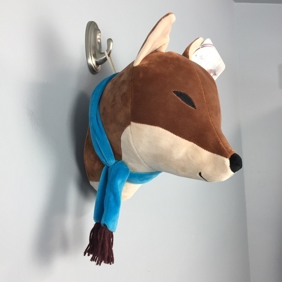 piper Kids Plush Brown Fox Wall Decor Decoration - Picture 6 of 14